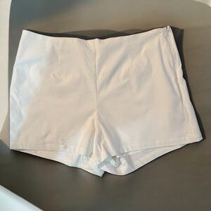 Wild Fable White High Waist Shorts Structured Fit